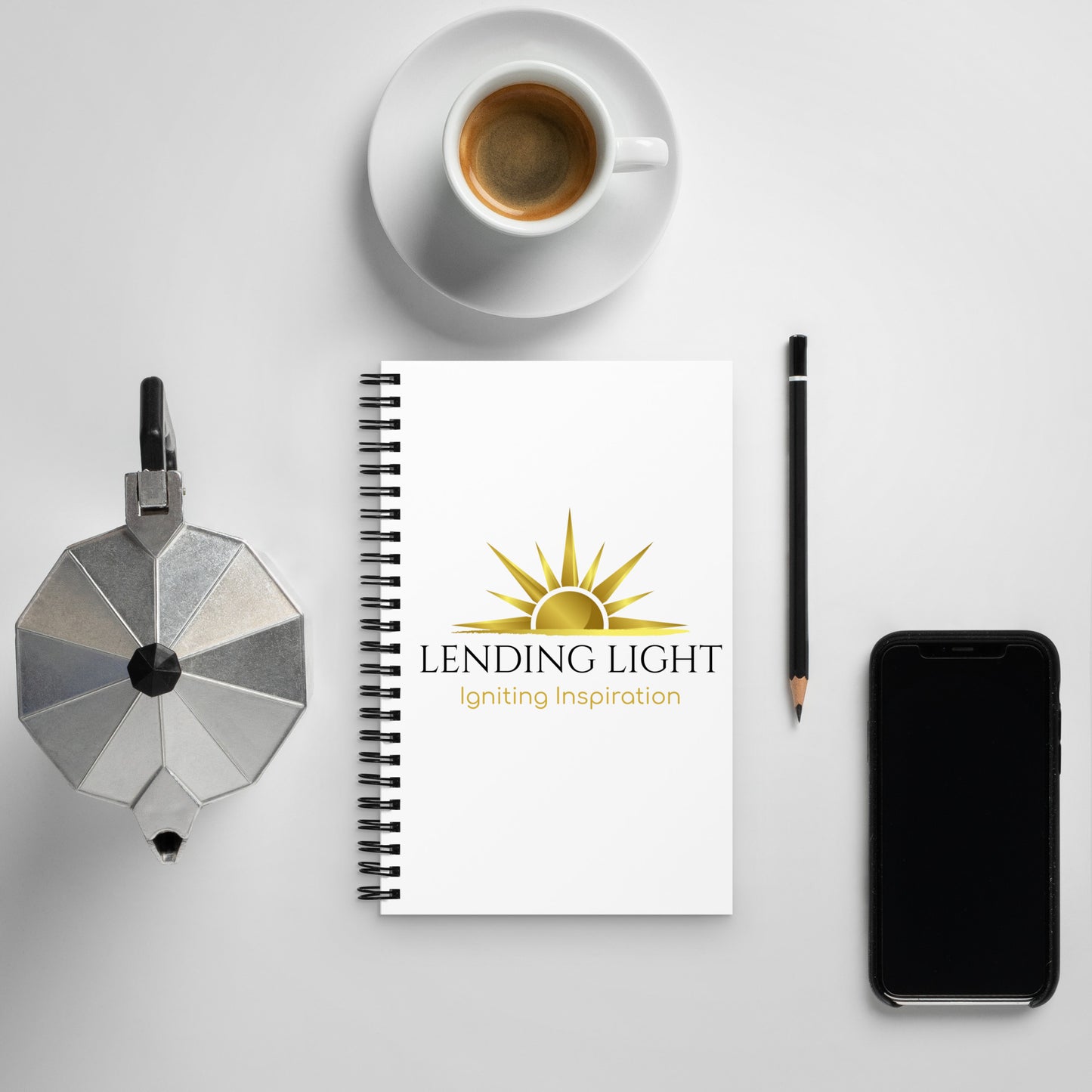 Lending Light Spiral notebook