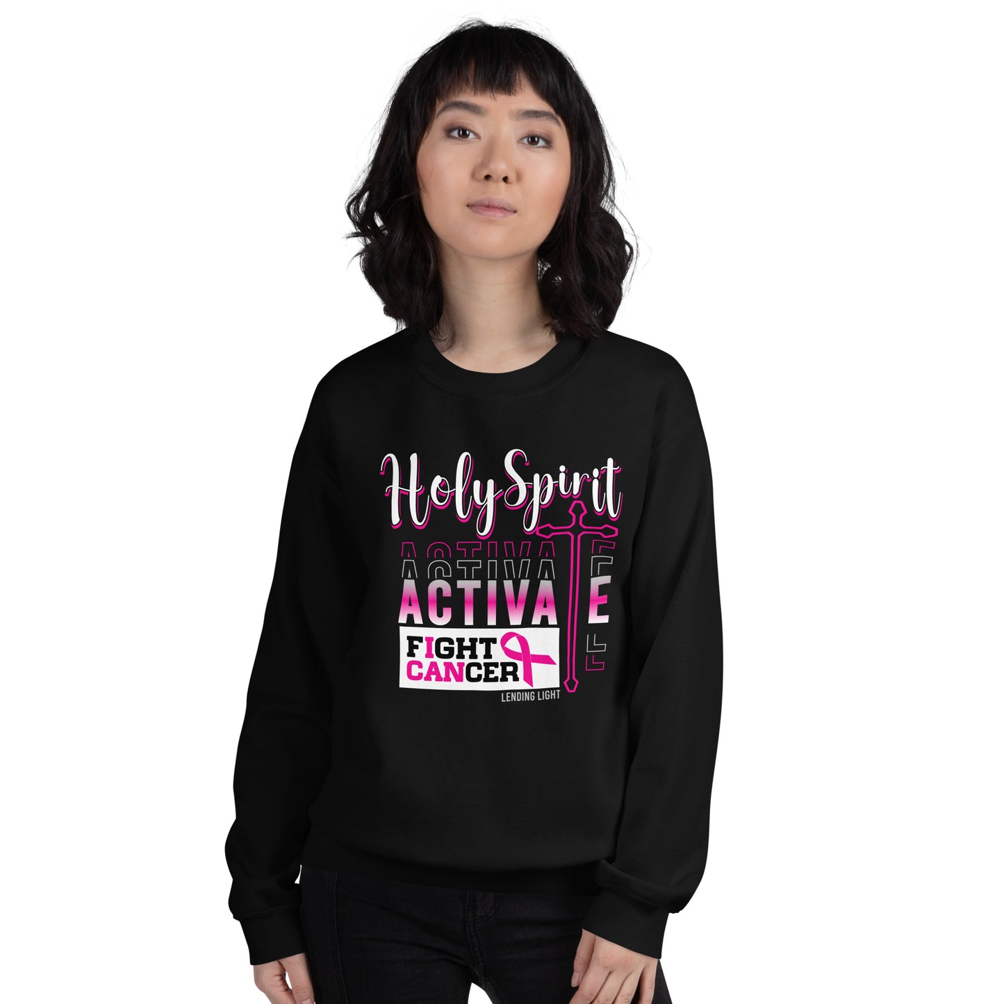 Holy Spirit Activate Fight Cancer Unisex Sweatshirt