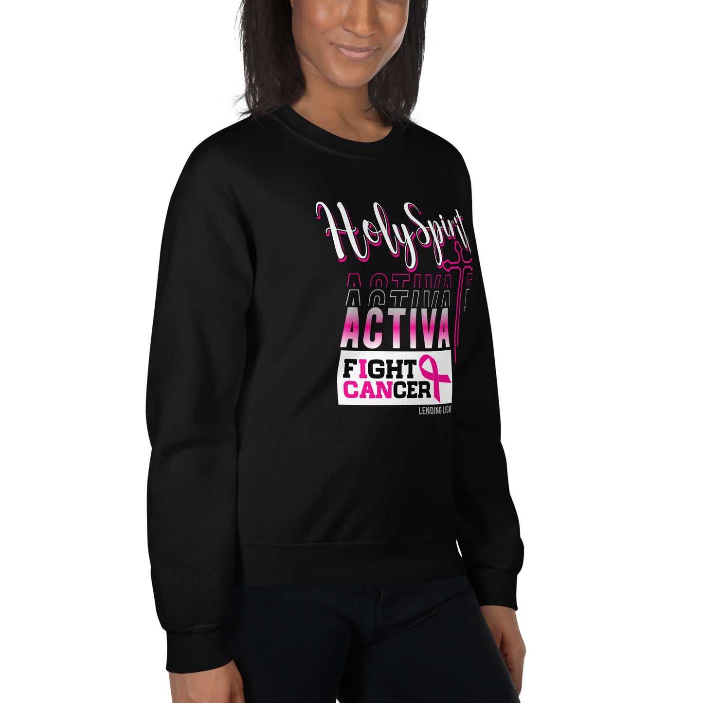 Holy Spirit Activate Fight Cancer Unisex Sweatshirt