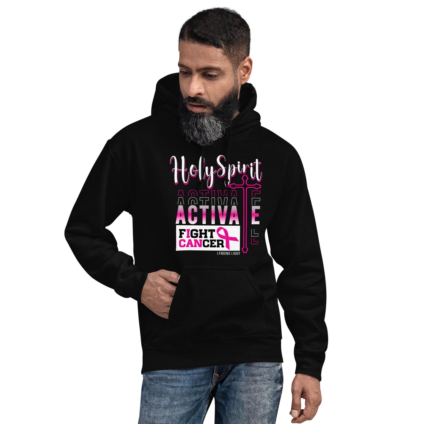 Holy Spirit Activate Fight Cancer Unisex Hoodie