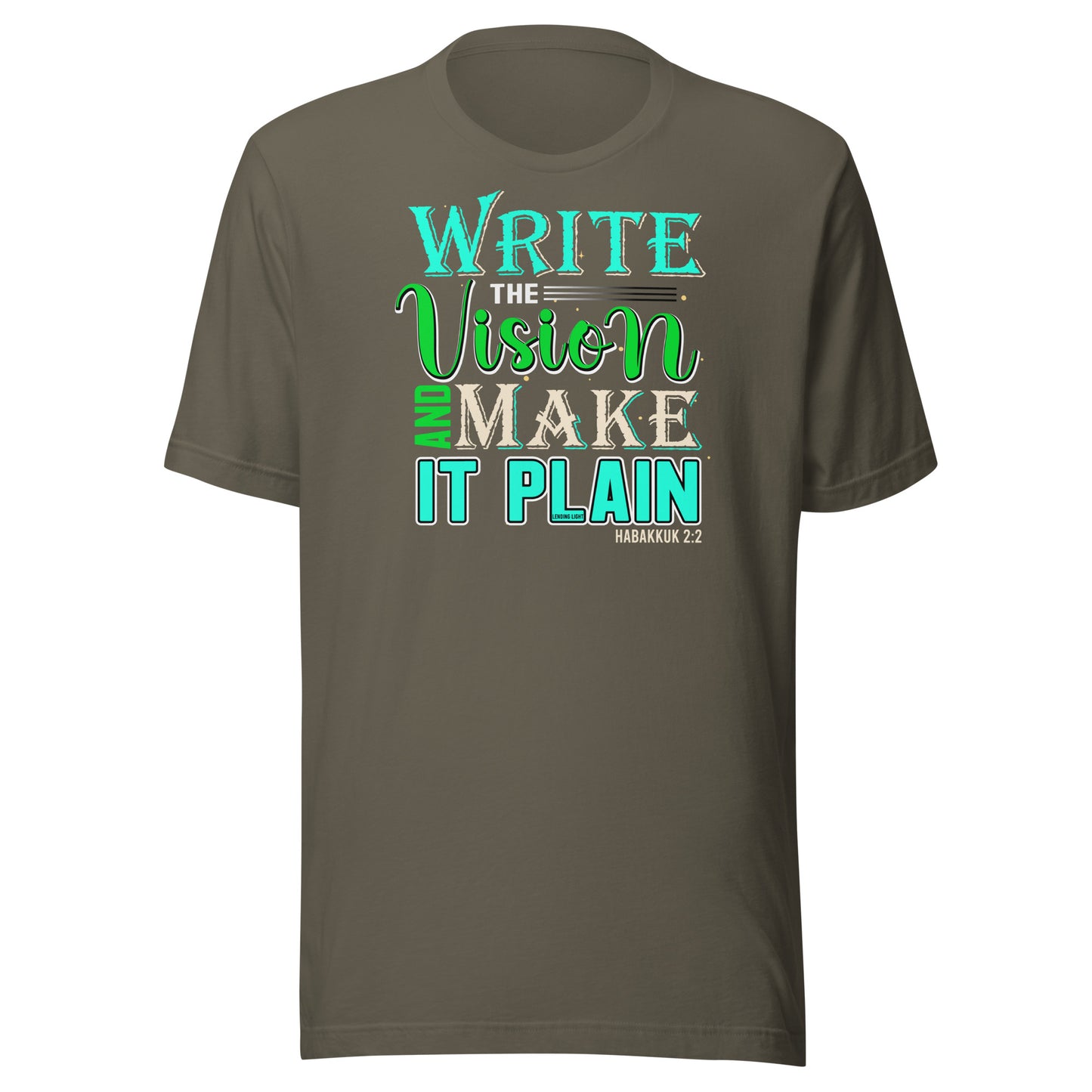 Write the Vision, Make It Plain Unisex t-shirt