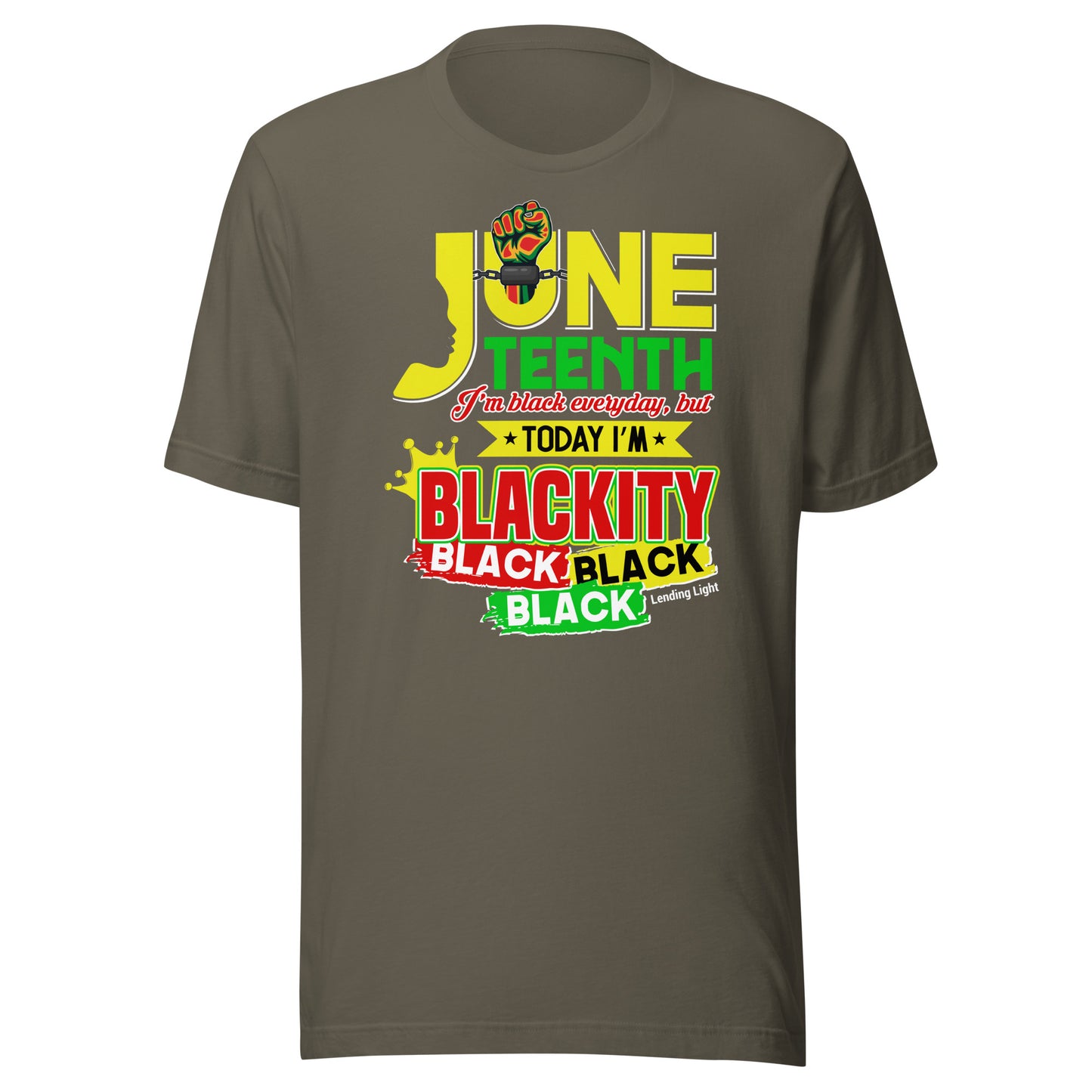 Juneteenth Blackity Black Unisex t-shirt