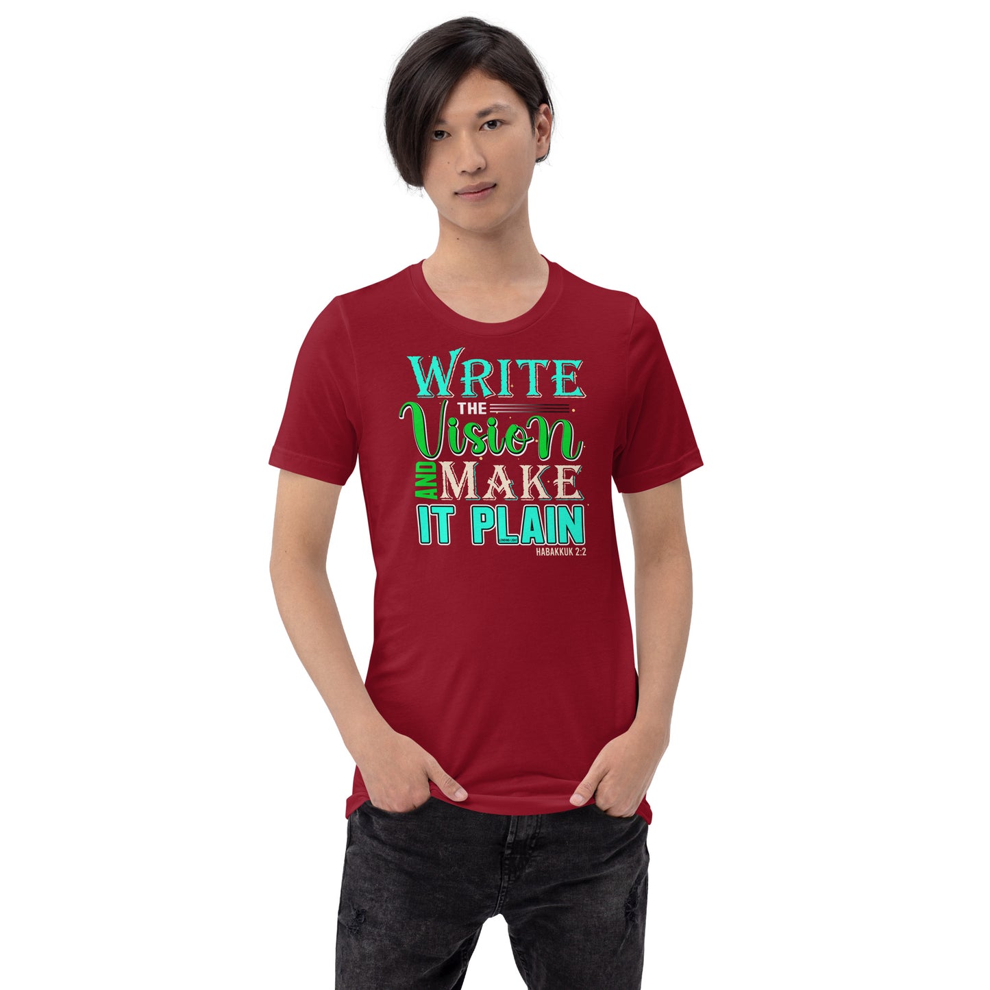 Write the Vision, Make It Plain Unisex t-shirt