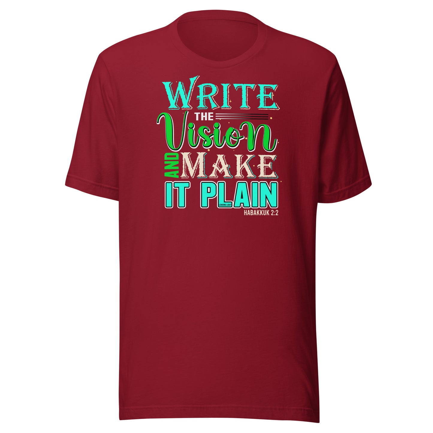 Write the Vision, Make It Plain Unisex t-shirt