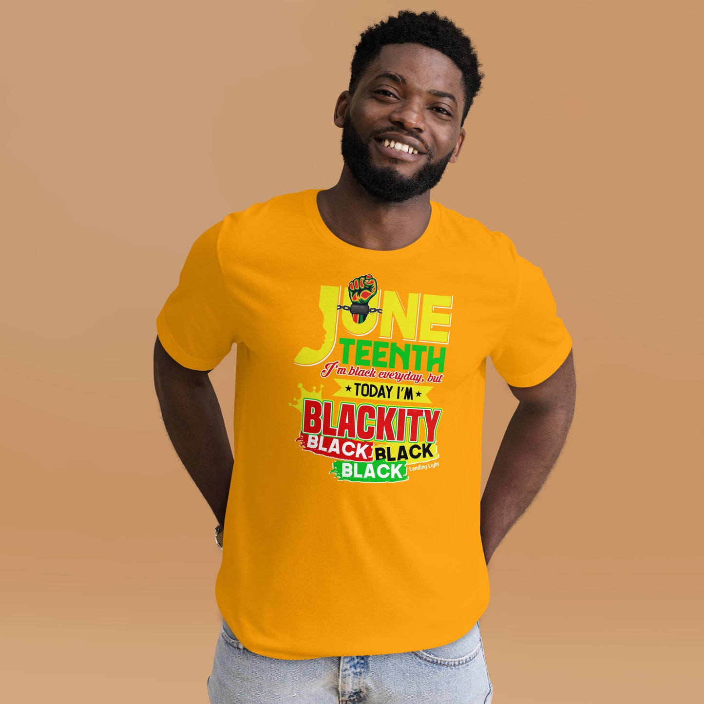 Juneteenth Blackity Black Unisex t-shirt