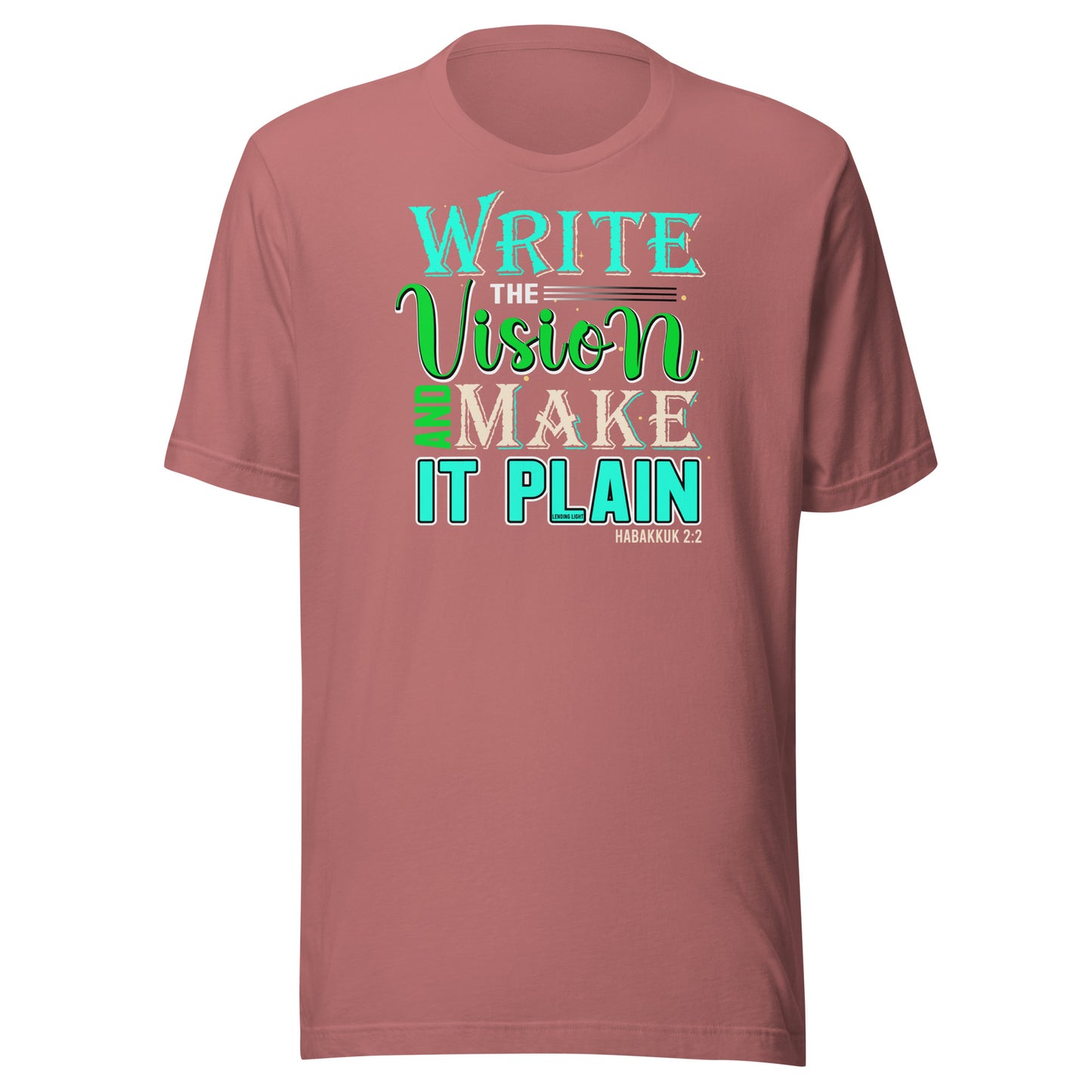 Write the Vision, Make It Plain Unisex t-shirt