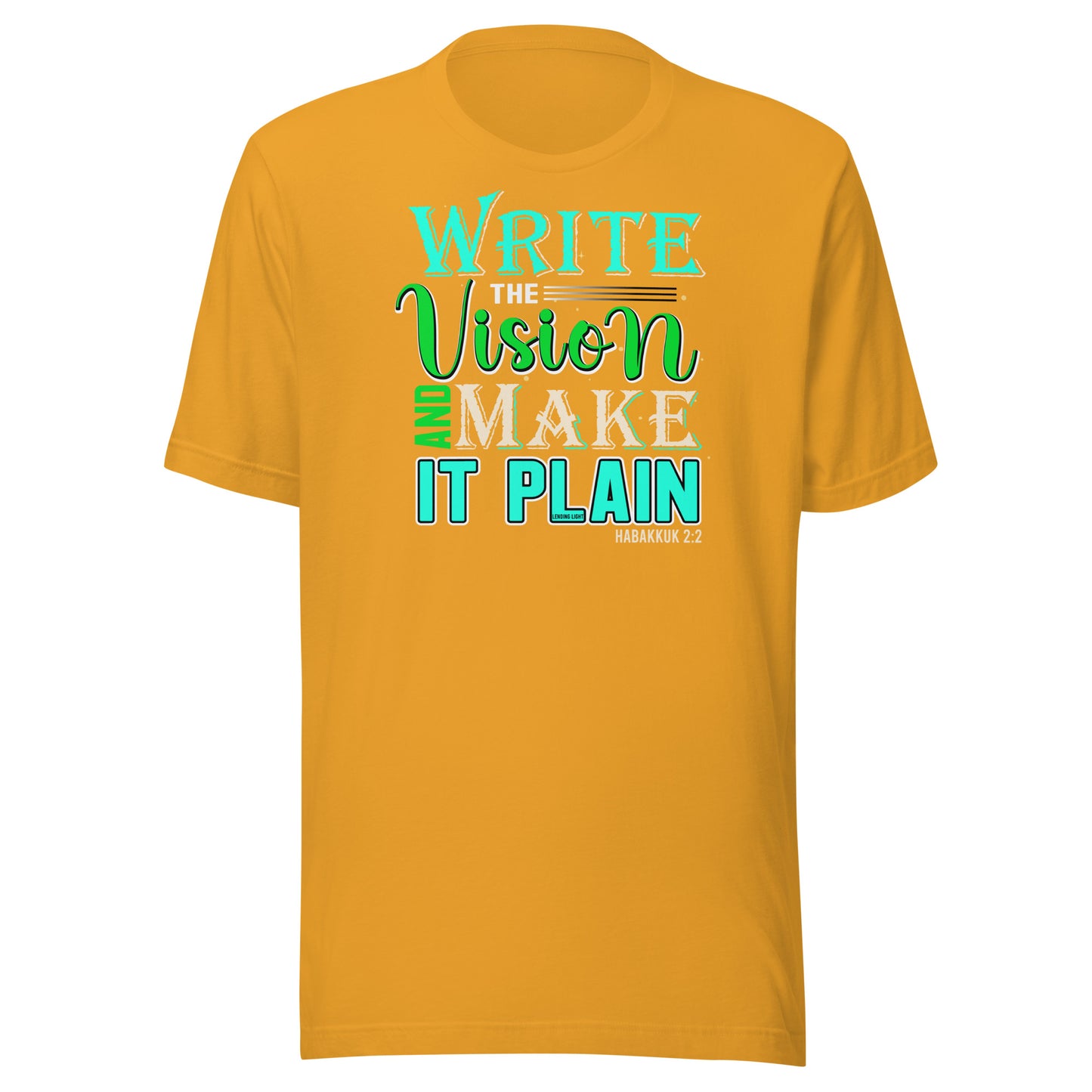 Write the Vision, Make It Plain Unisex t-shirt