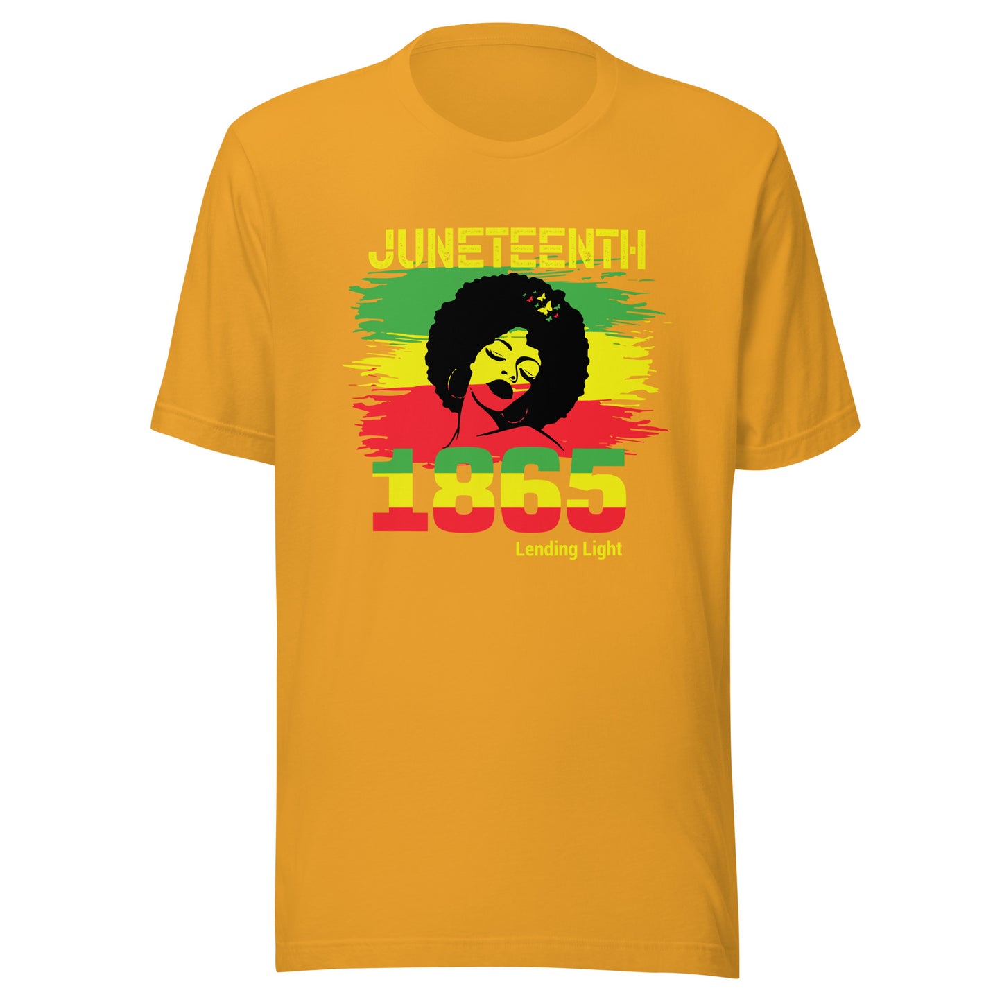 Juneteenth Afro Woman 1865 Unisex t-shirt