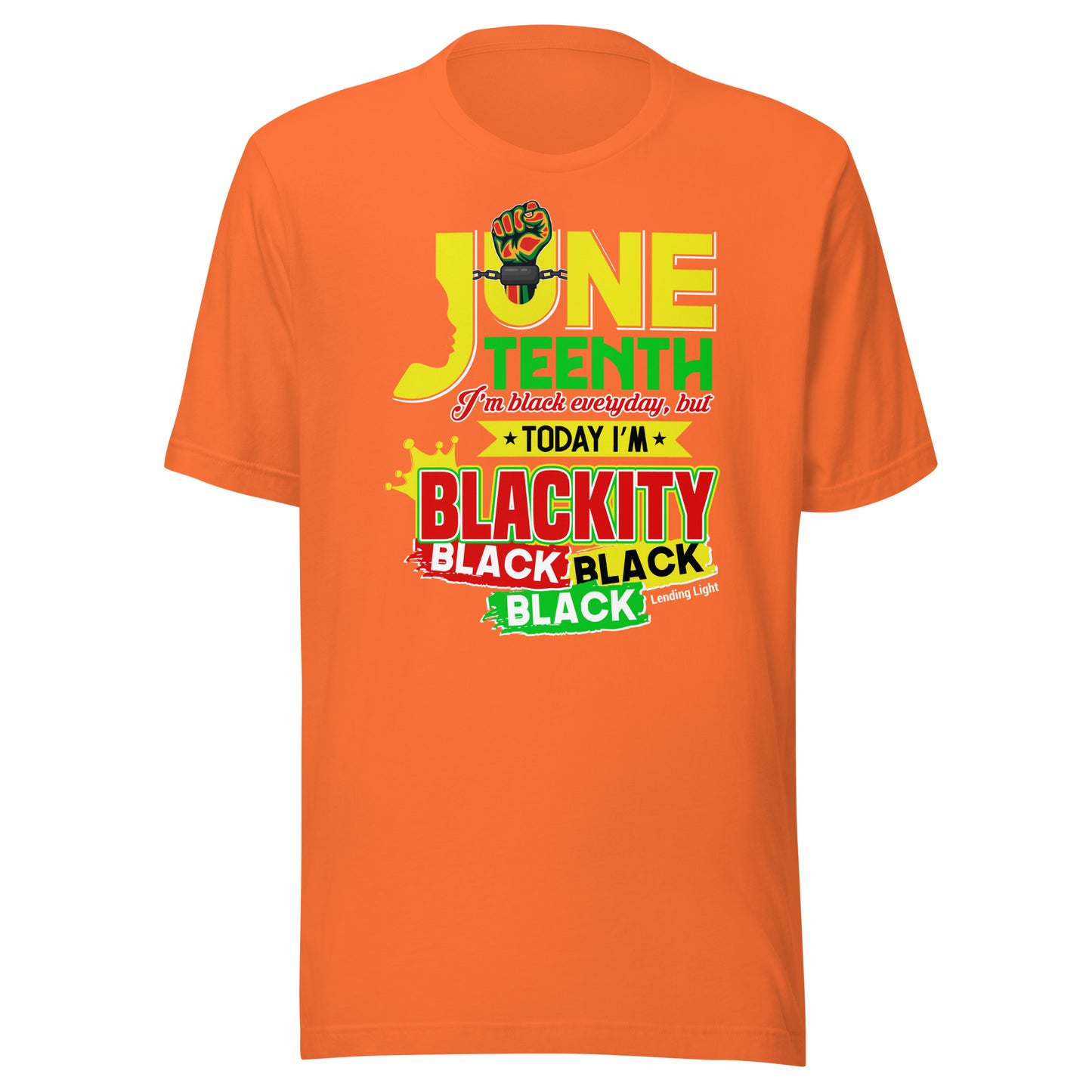 Juneteenth Blackity Black Unisex t-shirt