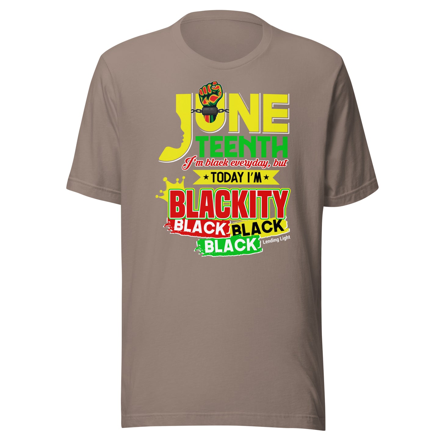 Juneteenth Blackity Black Unisex t-shirt