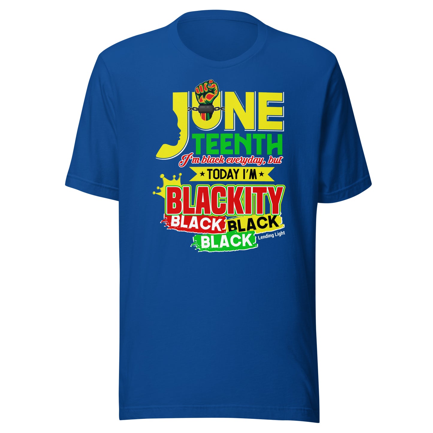 Juneteenth Blackity Black Unisex t-shirt