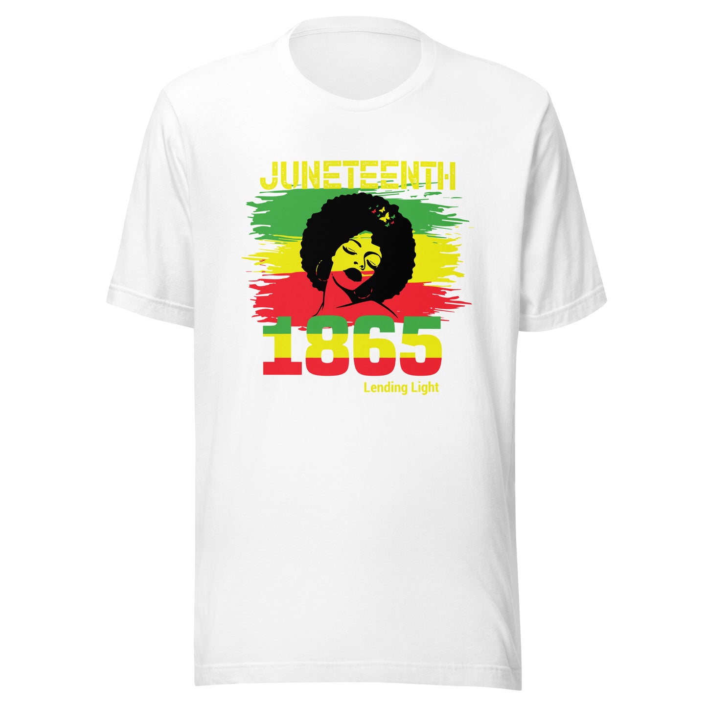 Juneteenth Afro Woman 1865 Unisex t-shirt